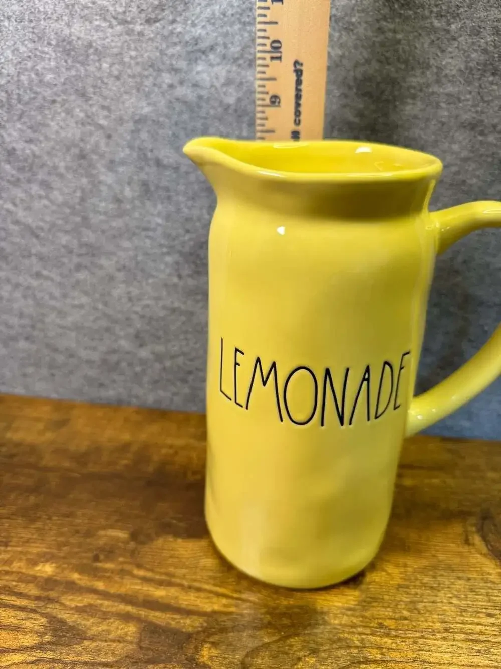 Rae Dunn Artisan Collection Lemonade Yellow Ceramic Pitcher